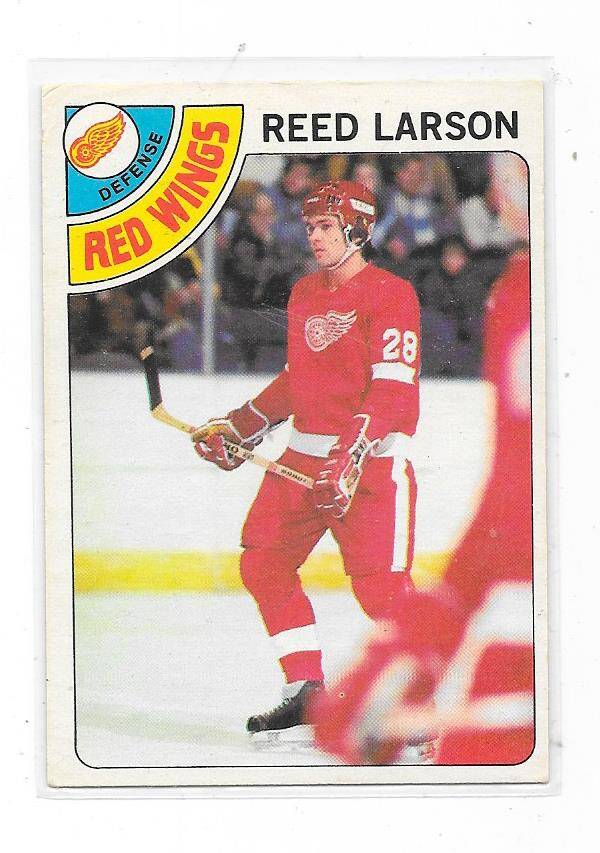 1978-79 OPC NHL Ice Hockey Card #226 Reed Larson , Detroit Red Wings RC