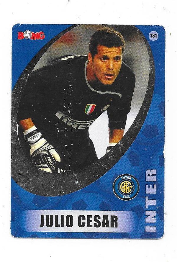 2009-10 Finnish Boing Football Card #131 Julio Cesar , Inter Milan & Brasil