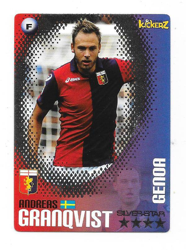 2012-13 Swedish Kickerz Silverstar # Andreas Granqvist  Genoa , Sweden