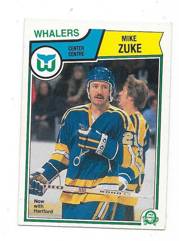 1983-84 OPC #322 Mike Zuke , Hartford Whalers