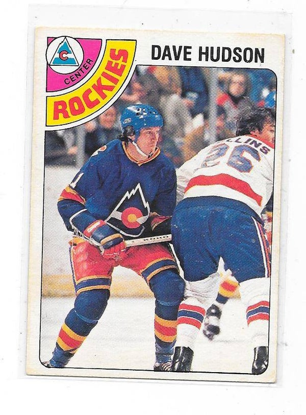 1978-79 OPC NHL Ice Hockey Card #299 Dave Hudson , Colorado Rockies