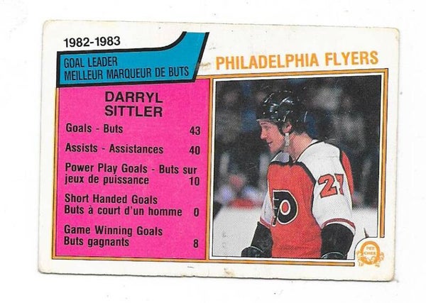 1983-84 OPC NHL Ice Hockey Card #257 Darryl Sittler , Philadelphia Flyers