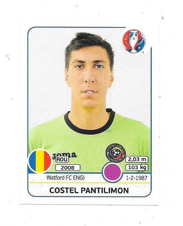 2016 Panini UEFA EURO Sticker #50 Costel Pantilimon , Romania