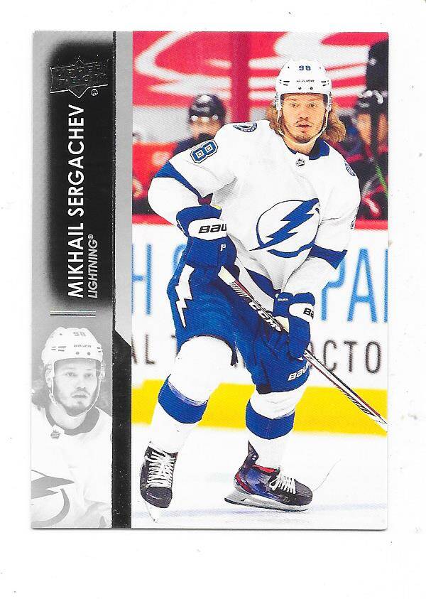 2022-23 Upper Deck NHL Ice Hockey Card  #164 Mikhail Sergachev , Tampa Bay Lightning