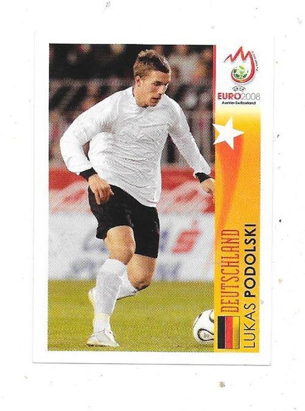 2008 Panini UEFA EURO Sticker #506 Lukas Podolski , Germany
