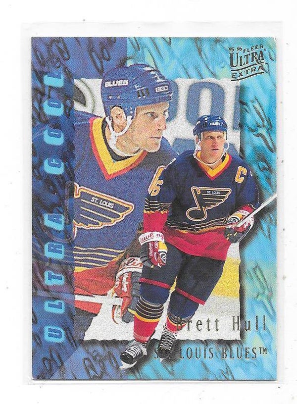1995-96 Ultra Cool #386 Brett Hull , St Louis Blues