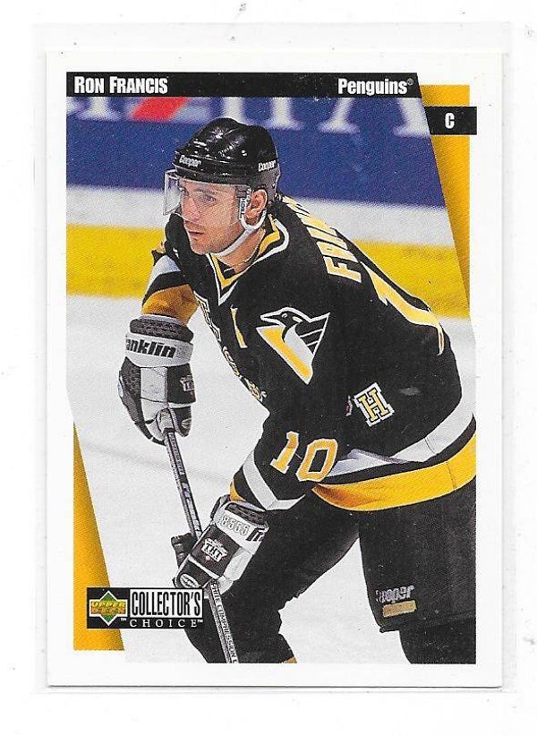 1997-98 Collector`s Choice NHL Ice Hockey Card #204 Ron Francis , Pittsburgh Penguins