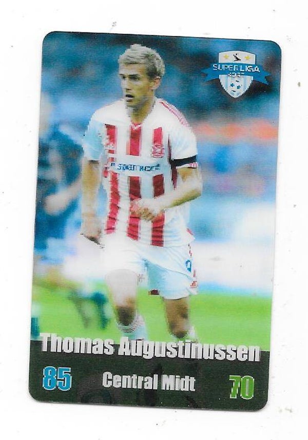 2012-13 Danish Superliga Kort Kulma Football Card  # Thomas Augustinussen , AaB