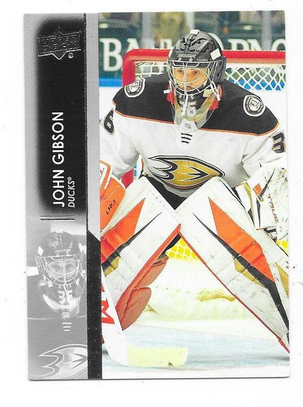 2021-22 Upper Deck NHL Ice Hockey Card #3 John Gibson , Anaheim Ducks