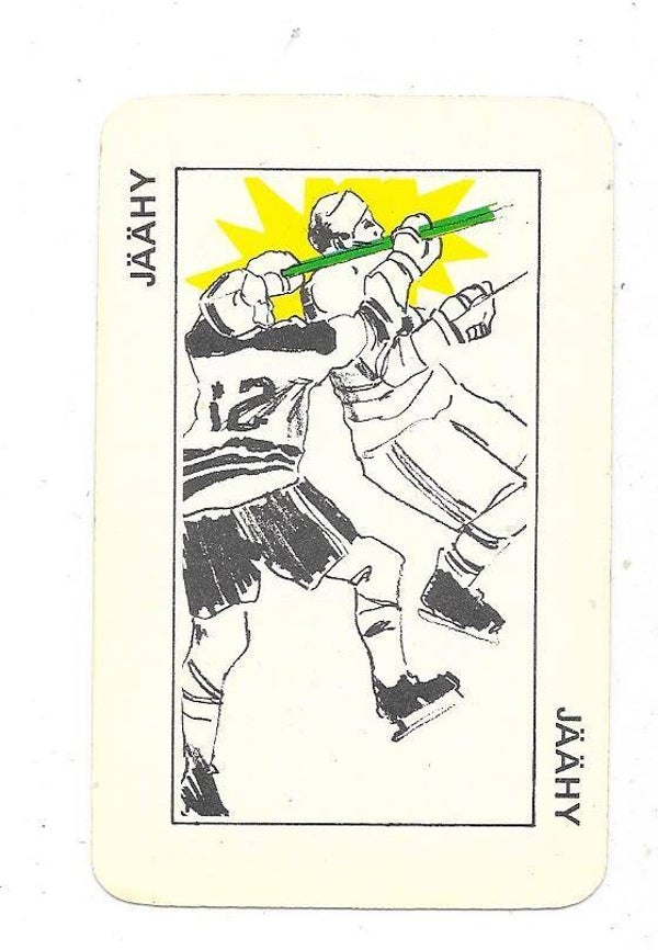 1974-75 Finnish Typotor Ice Hockey Card # Jäähy kortti
