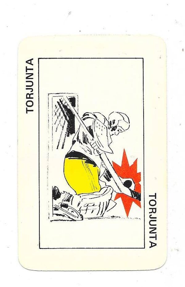 1974-75 Finnish Typotor Ice Hockey Card # Torjunta kortti