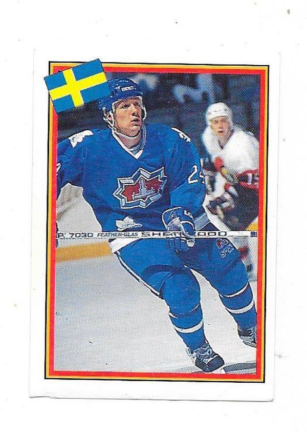 1993 Swedish Semic WC Ice hockey sticker #44 Niklas Andersson , Quebec Nordiques