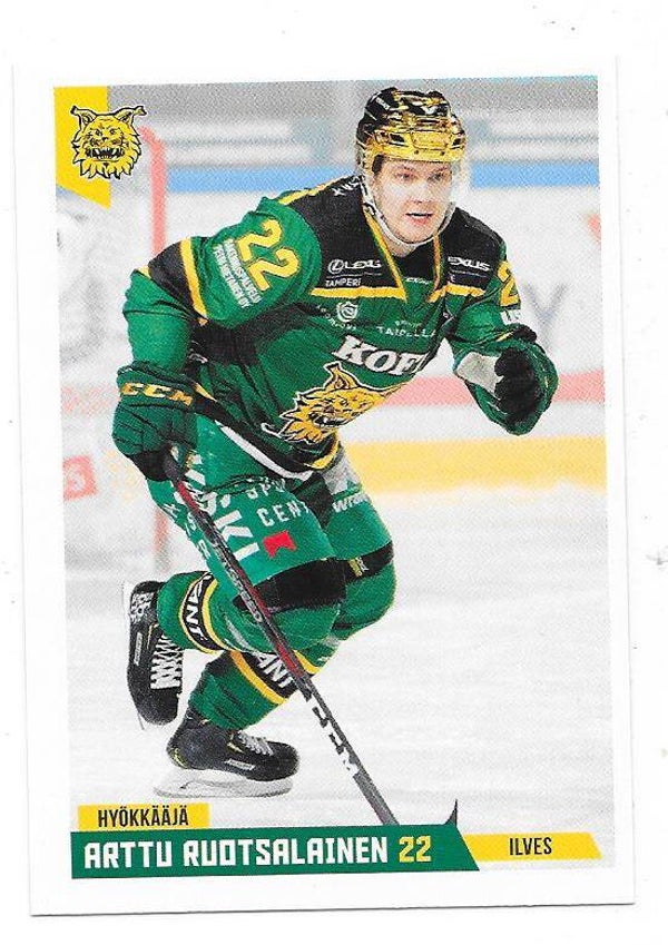 2019-20  Finnish Cardset #32 Arttu Ruotsalainen Ilves , Frölunda HC