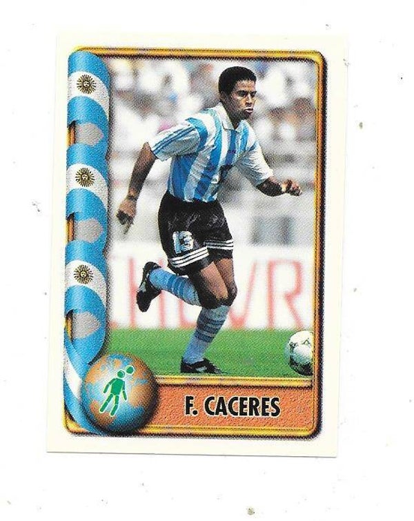 1998 Navarrete FIFA France 98 Sticker #48 Fernando Caceres , Argentina