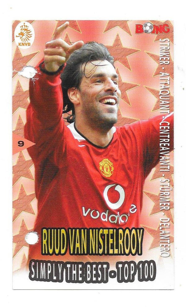 2005-06 Finnish Boing Simply The Best #9 Ruud Van Nistelrooy  Manchester United , Netherlands