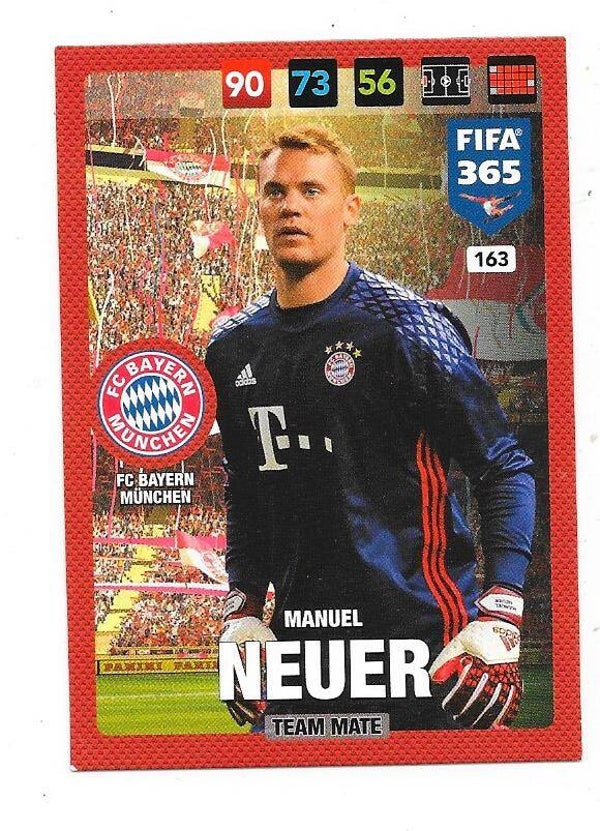 2016-17 Panini Adrenalyn FIFA 365 Teammate #163 2021-22 Panini FIFA 365 Adrenalyn #248 Manuel Neuer  Bayern Munchen , Germany