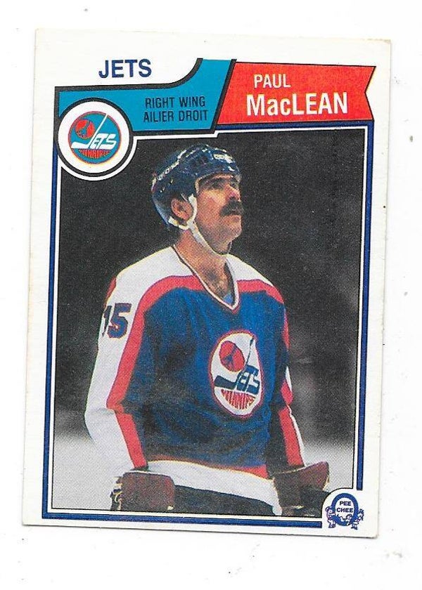 1983-84 OPC #388 Paul MacLean , Winnipeg Jets
