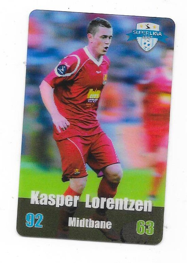 2012-13 Danish Superliga Kort Kulma Football Card  # Kasper Lorentzen ,  FC Nordsjælland