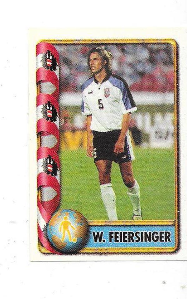 1998 Navarrete France 98 World Cup Football Sticker #73 Wolfgang Feiersinger , Austria