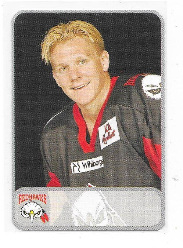 1998-99 Swedish Malmö Redhawks Teamissued #21 Jesper Mattsson  , Saint John Flames