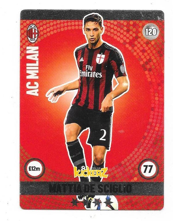 2015-16 Swedish Kickerz Silverstar # Mattia De Sciglio , AC Milan & Italia