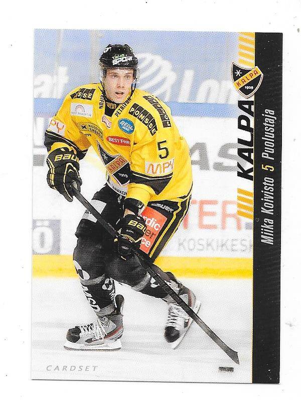 2012-13 Finnish Cardset #242 Miika Koivisto Kalpa , Växjö Lakers