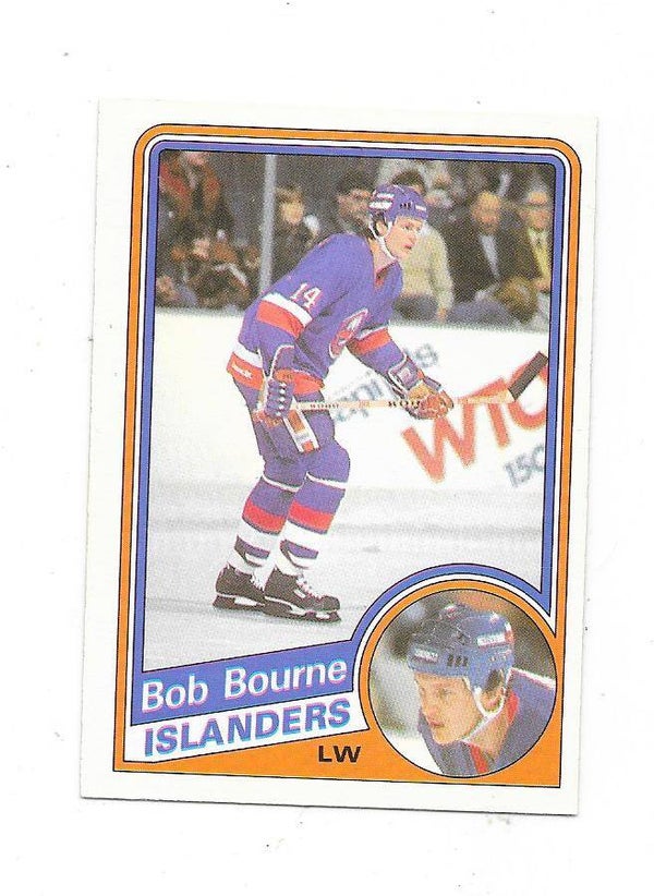 1984-85 OPC NHL Ice Hockey Card #123 Bob Bourne , New York Islanders