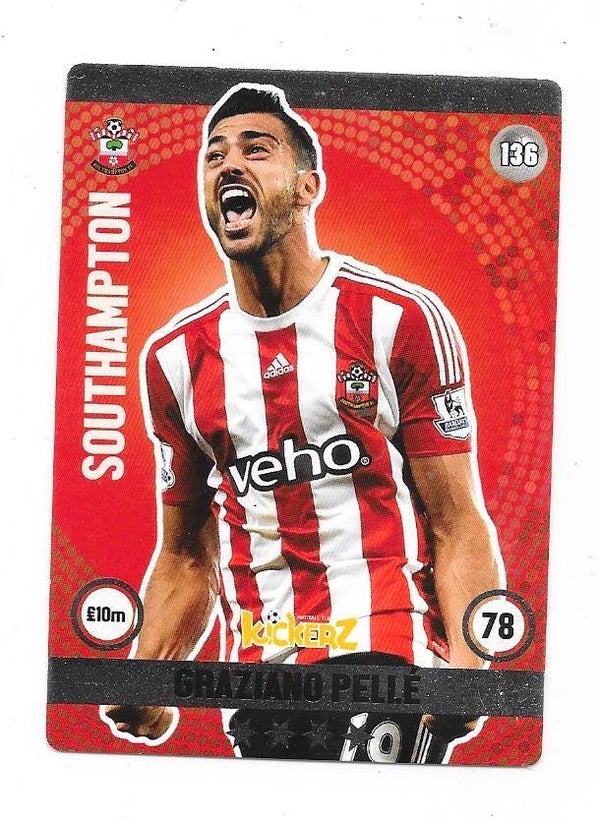 2015-16 Swedish Kickerz Silverstar # Graziano Pelle , Southampton & Italia