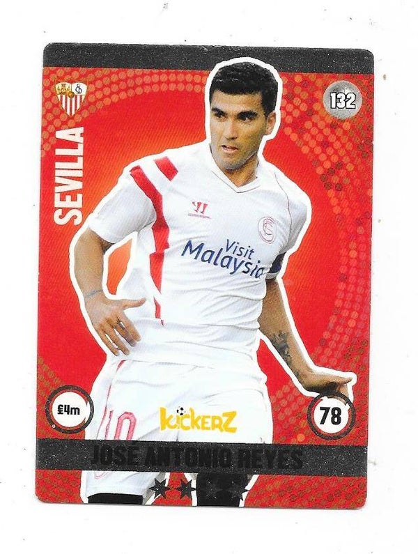 2015-16 Swedish Kickerz Silverstar # José Antonio Reyes , Sevilla & Espana