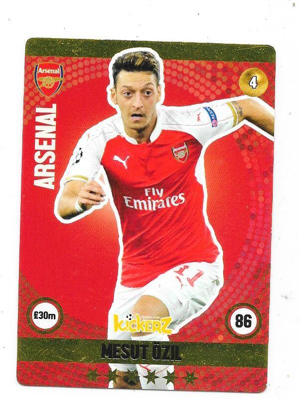 2015-16 Swedish Kickerz Goldstar # Mesut Özil  Arsenal , Germany