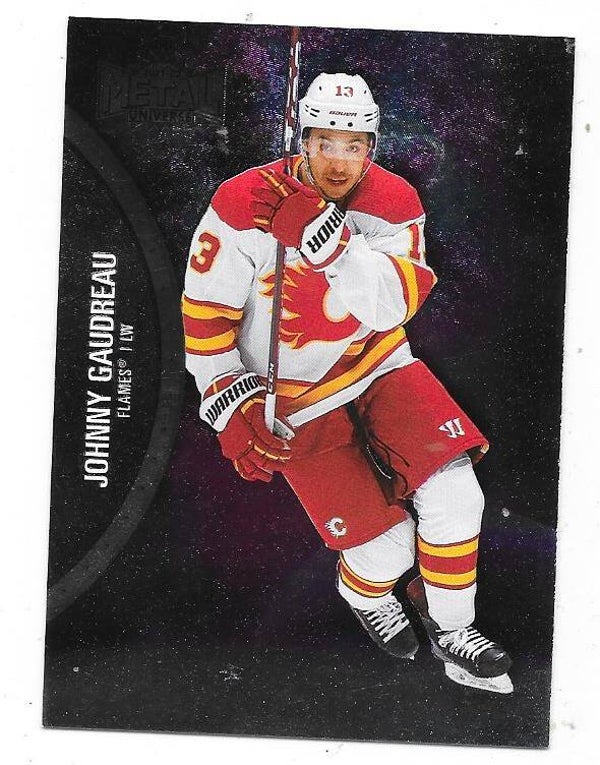 2021-22 SkyBox Metal Universe #72 Johnny Gaudreau , Calgary Flames