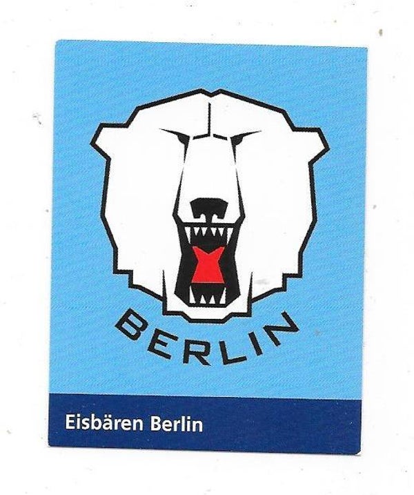 2009-10 German Eisbären Berlin Teamissued Ice Hockey Card # Eisbären Berlin , Logo