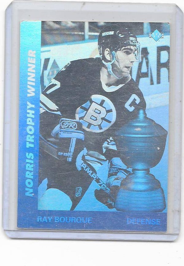 1991-92 Upper Deck Award HOLO #AW5 Ray Bourque , Boston Bruins
