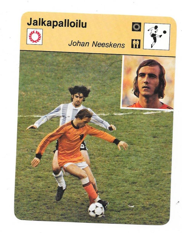 1978 Finnish Concert Hall Footbal Card # Johan Neeskens , Netherlands