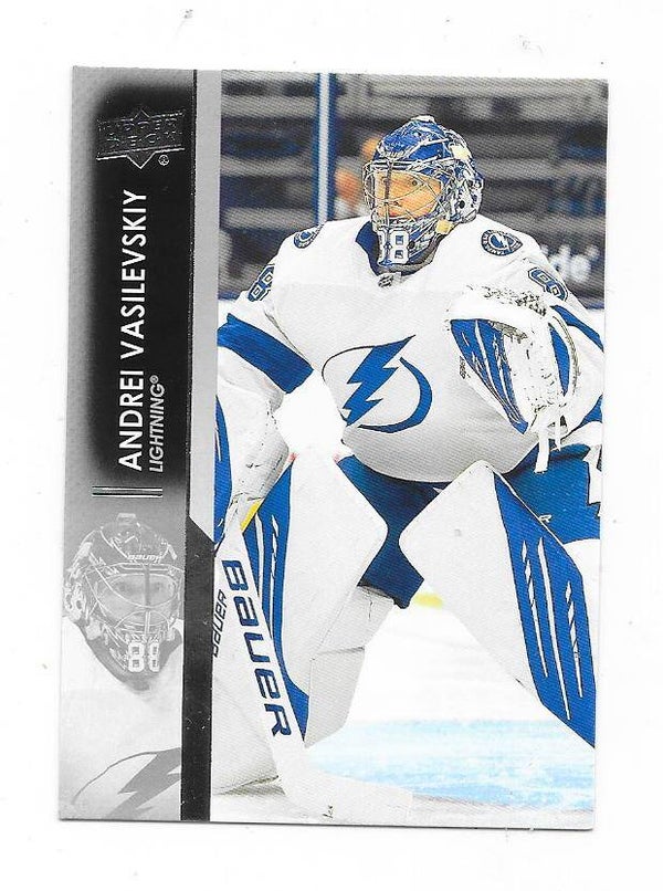 2021-22 Upper Deck NHL Ice Hockey Card #165 Andrei Vasilevskiy , Tampa Bay Lightning