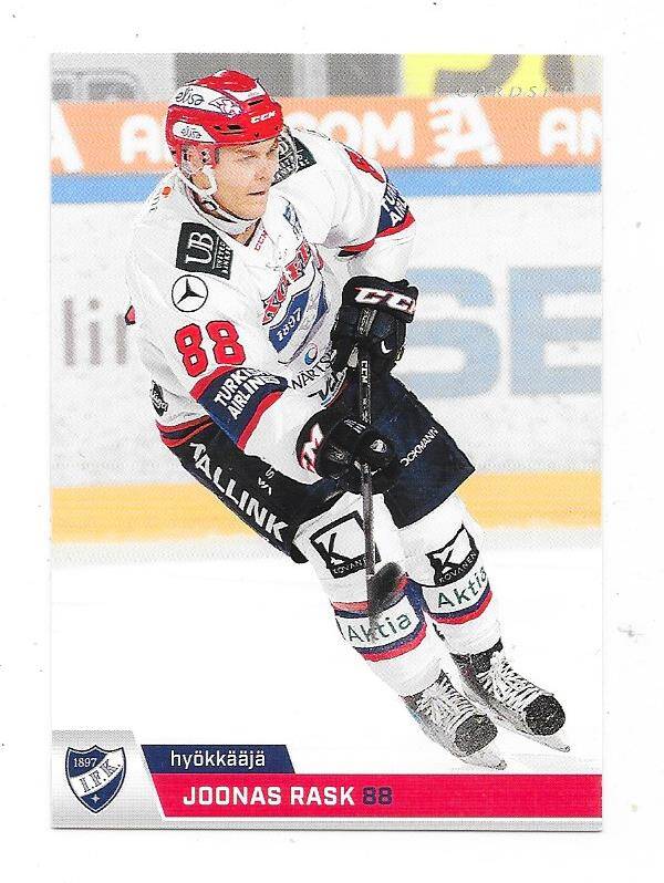 2018-19 Finnish Cardset #12 Joonas Rask  HIFK , Nashville Predators
