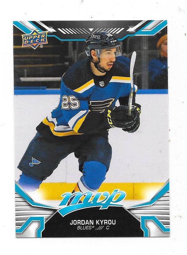 2022-23 Upper Deck MVP NHL Ice Hockey Cards #61 Jordan Kyrou , St Louis Blues