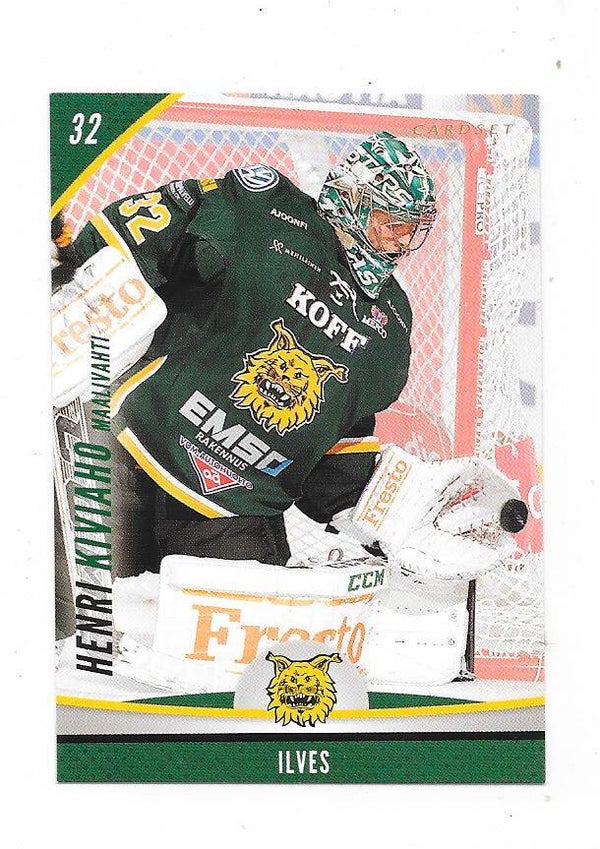 2015-16 Finnish Cardset #227 Henri Kiviaho , Ilves , HC Slovan Bratislava