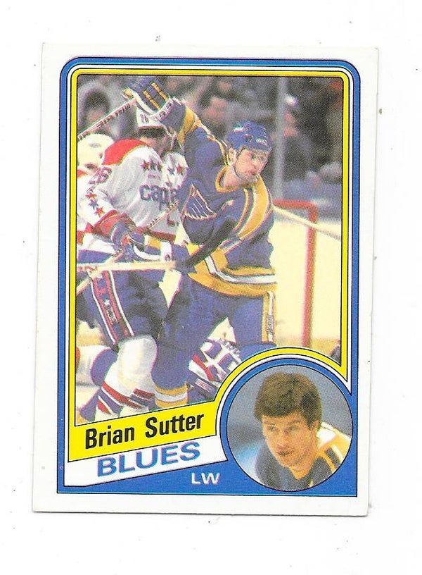 1984-85 OPC NHL Ice Hockey Card #192 Brian Sutter , St Louis Blues