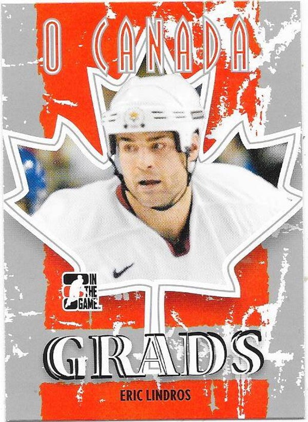 2007 ITG O`Canada Ice Hockey card #68 Eric Lindros , Canada & Philadelphia Flyers