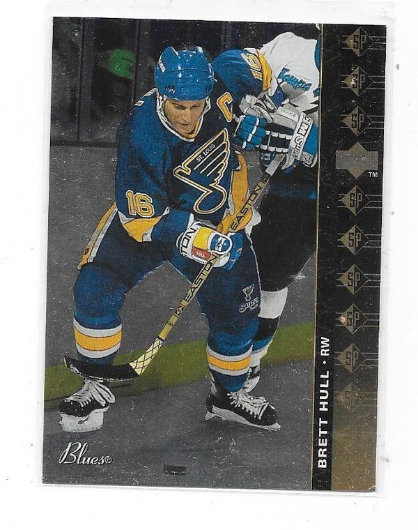 1994-95 Upper Deck SP Inserts NHL Ice Hockey Card #66 Brett Hull , St Louis Blues