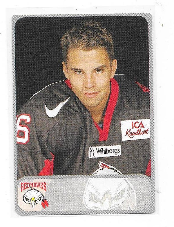 1998-99 Swedish Malmö Readhawks Teamissued #16 Magnus Nilsson  , EfB Ishockey