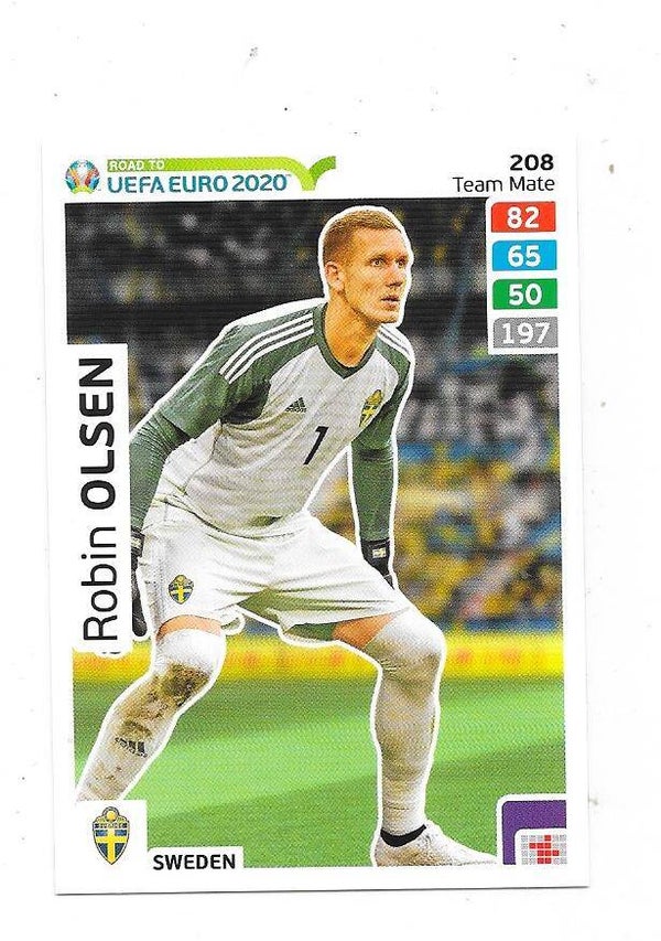 2020 Panini Adrenalyn XL Road to UEFA EURO 2020 #208 Robin Olsen , Sweden