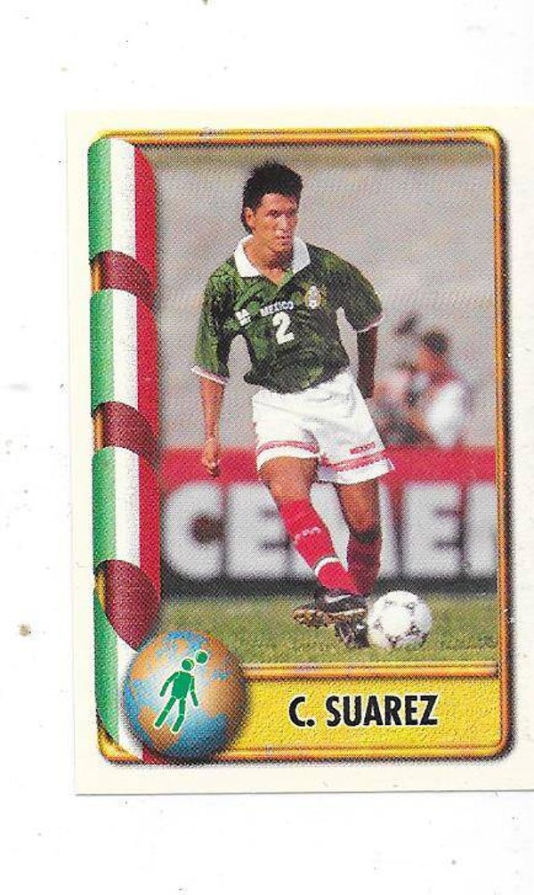 1998 Navarrete France 98 World Cup Football Sticker #385 Claudio Suarez , Mexico