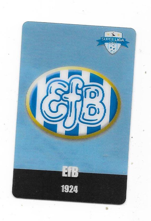 2012-13 Danish Superliga Kort Kulma Football Card  # Esbjerg fB , Logo
