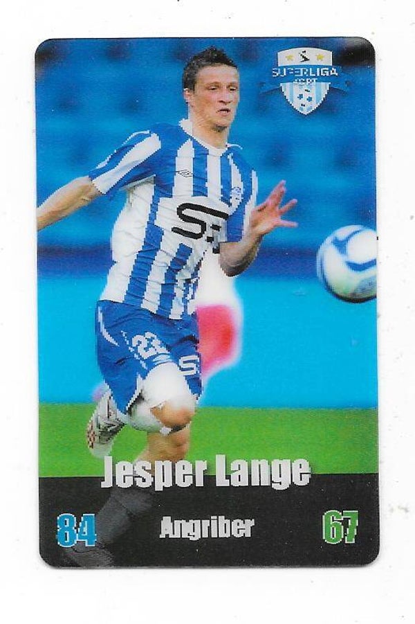 2012-13 Danish Superliga Kort Kulma Football Card  # Jesper Lange , Esbjerg fB