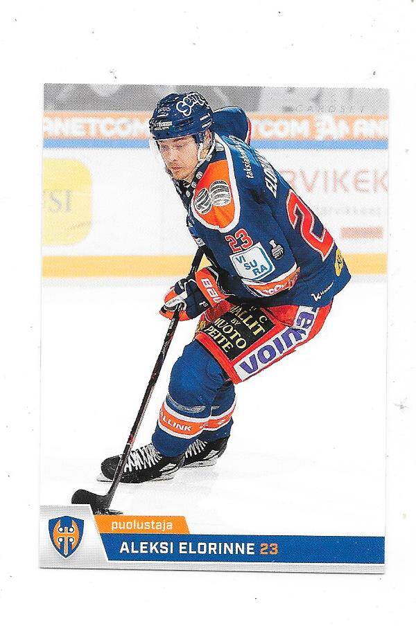 2018-19  Finnish Cardset #146 Aleksi Elorinne Tappara , HC Rouen