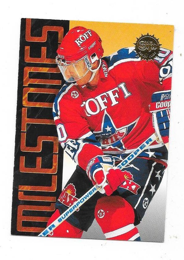 1995-96 Finnish SISU Milestones Ice Hockey Card #174 Darren Boyko , HIFK Helsinki & Winnipeg Warriors