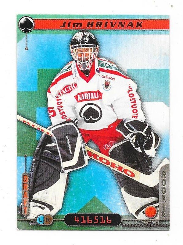 2000-01 Finnish Cardset #102 Jim Hrivnak   Ässät , Merrimack College