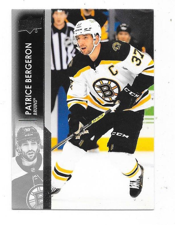 2021-22 Upper Deck NHL Ice Hockey Card #13 Patrice Bergeron , Boston Bruins